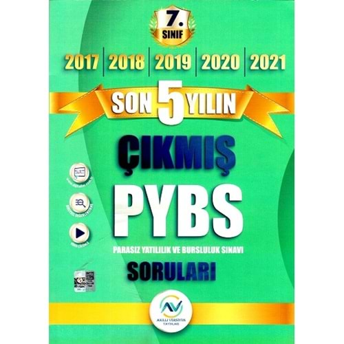 AV YAYINLARI 7.SINIF PYBS SON 5 YIL ÇIKMIŞ SORULAR-2022