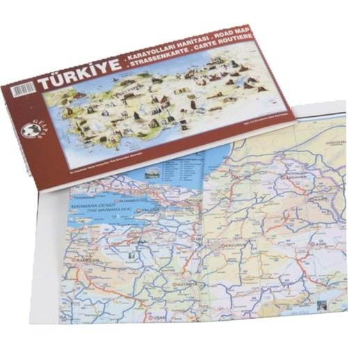 GÜLPAŞ TÜRKİYE YOL HARİTASI CEP BOY