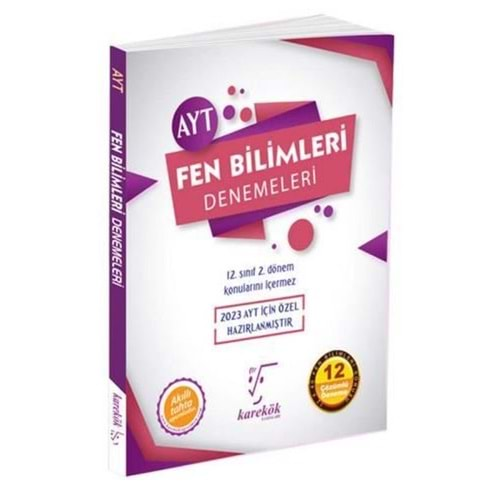 KAREKÖK AYT FEN BİLİMLERİ ÖZEL 12 Lİ DENEME