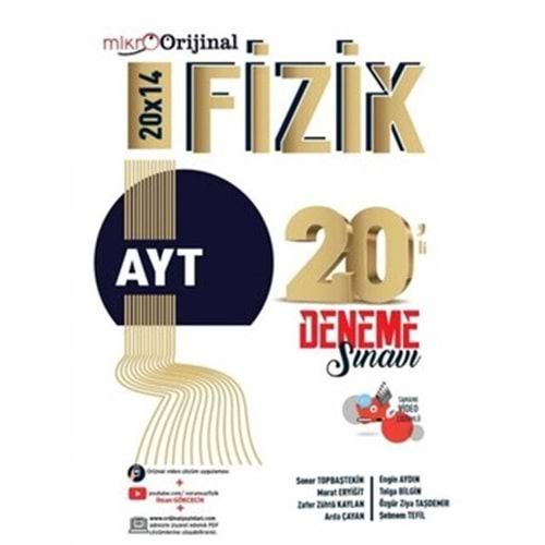 MİKRO ORİJİNAL AYT FİZİK 20*14 20 Lİ DENEME SINAVI-2025