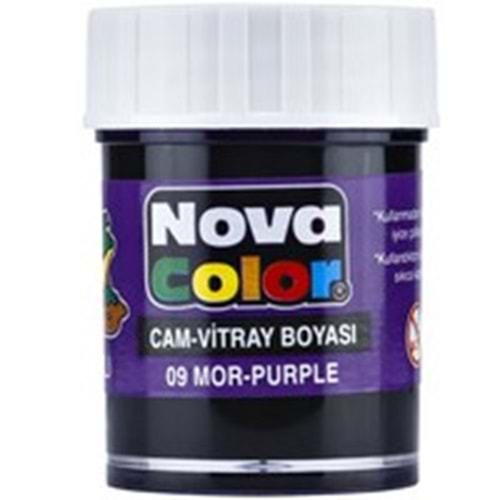 NOVA COLOR CAM BOYASI SU BAZLI ŞİŞE MOR 25 CC-NC-157