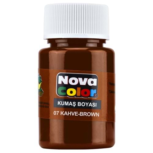 NOVA COLOR KUMAŞ BOYASI ŞİŞE 30 CC KAHVE-NC-165