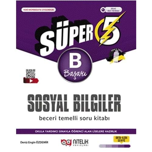 NİTELİK 5.SINIF SOSYAL BİLGİLER SÜPER B BECERİ TEMELLİ SORU KİTABI