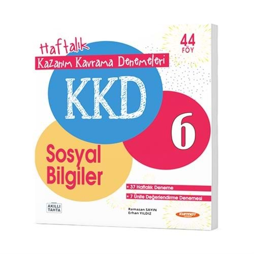 KURMAY 6.SINIF SOSYAL BİLGİLER HAFTALIK KAZANIM KAVRAMA DENEMELERİ 44 FÖY