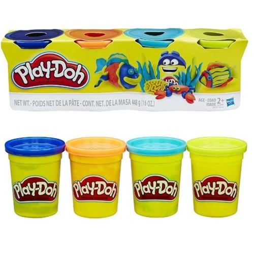 PLAY-DOH OYUN HAMURU 448 GR - 4 LÜ (HASBRO)