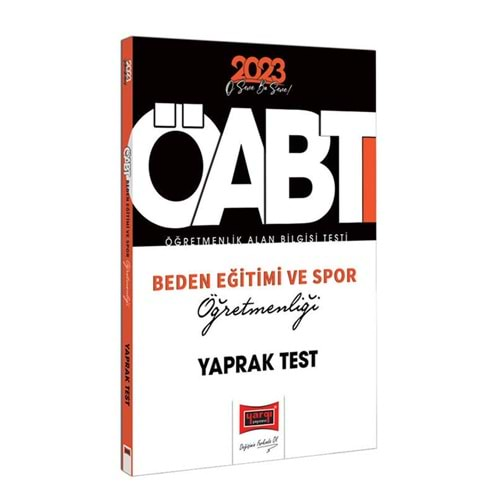 YARGI KPSS 2023 ÖABT BEDEN EĞİTİMİ VE SPOR ÖĞRETMENLİĞİ YAPRAK TEST