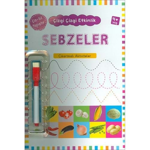 SEBZELER 4+ YAŞ ÇİZGİ ÇİZGİ ETKİNLİK-KUKLA YAYINLARI