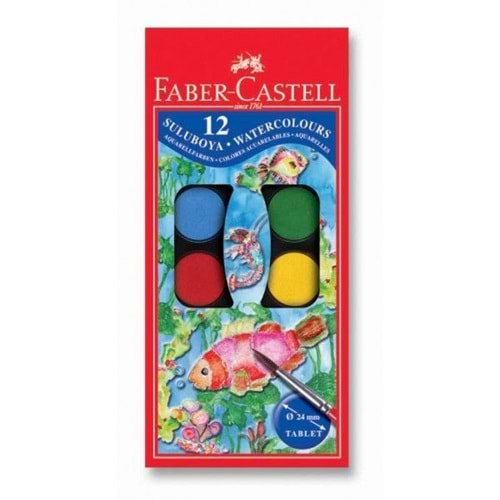 FABER CASTELL 12 RENK SULU BOYA KÜÇÜK BOY -125011