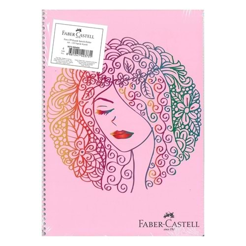 FABER CASTELL FACES PP KAPAK SPİRALLİ A4 120 KARELİ DEFTER