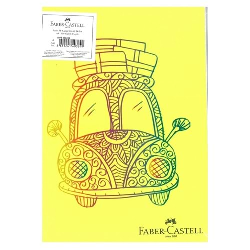 FABER CASTELL FACES PP KAPAK SPİRALLİ A4 100 ÇİZGİLİ DEFTER