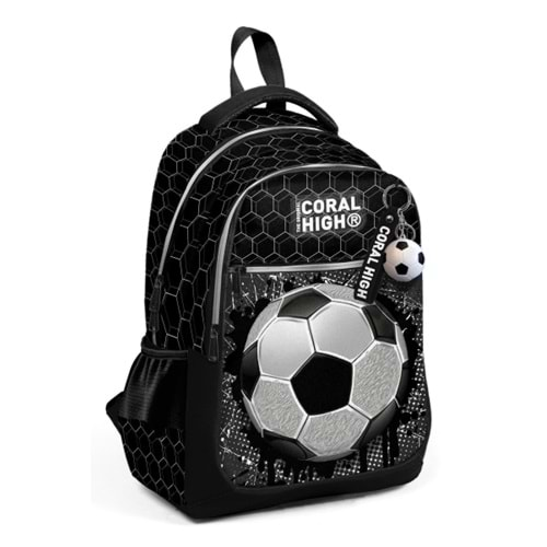 YAYGAN CORAL HIGH KİDS FUTBOL DESENLİ ÜÇ BÖLMELİ SIRT ÇANTASI-23653