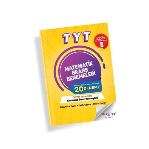 TAMMAT ORİGAMİ TYT MATEMATİK 20 Lİ BRANŞ DENEMELERİ