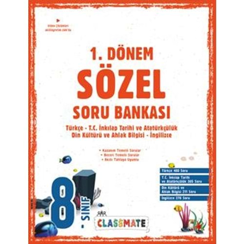 OKYANUS 8.SINIF CLASSMATE 1.DÖNEM SÖZEL SORU BANKASI