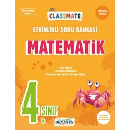 OKYANUS 4.SINIF CLASSMATE MATEMATİK ETKİNLİKLİ SORU BANKASI SORU BANKASI