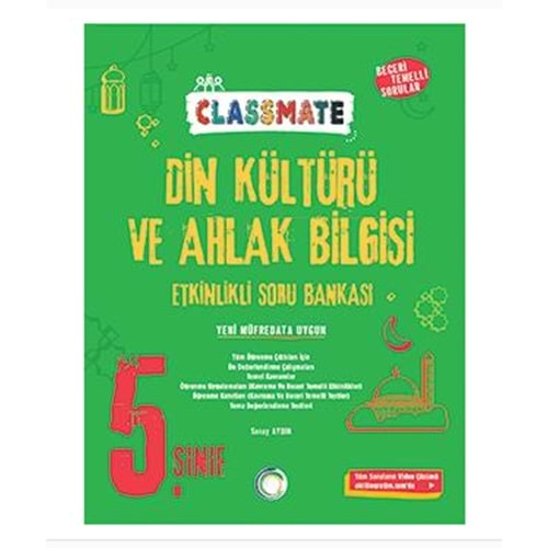 OKYANUS 5.SINIF CLASSMATE DİN KÜLTÜRÜ VE AHLAK BİLGİSİ ETKİNLİKLİ SORU BANKASI