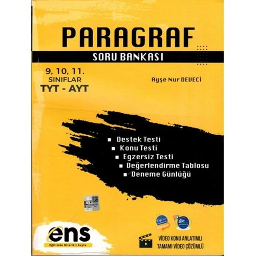 ENS TYT-AYT PARAGRAF SORU BANKASI-2025