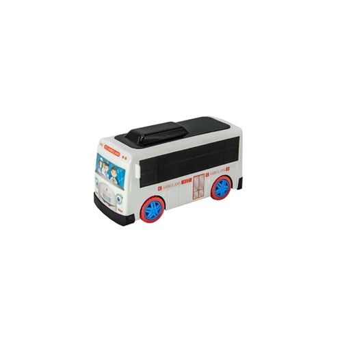 UJ TOYS ÇARPIP DÖNEN PİLLİ SEVİMLİ AMBULANS-UJ1510