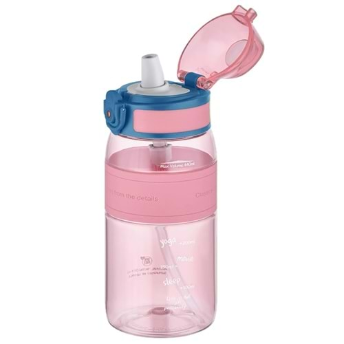 UZSPACE 440 ML TRITAN MATARA (PEMBE)-4105