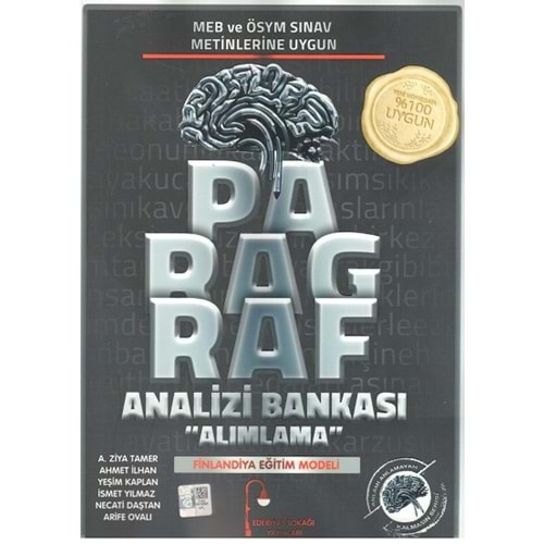 EDEBİYAT SOKAĞI PARAGRAF ANALİZİ ALIMLAMA SORU BANKASI-2025