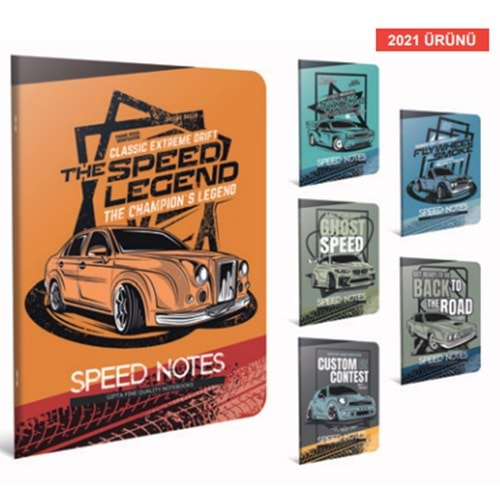 GIPTA SPEED NOTES TEL DKŞ.PP KAPAK DEFTER A4 80 YP.KARELİ-5592