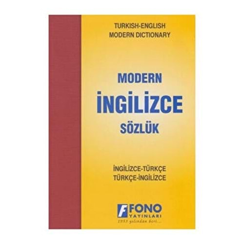 İNGİLİZCE-TÜRKÇE MODERN SÖZLÜK-FONO