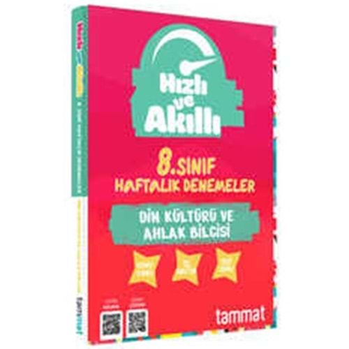 TAMMAT HIZLI VE AKILLI 8.SINIF DİN KÜLTÜRÜ VE AHLAK BİLGİSİ HAFTALIK DENEMELER