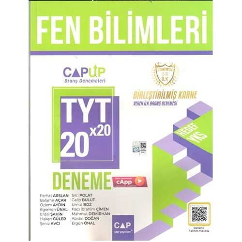 ÇAP TYT FEN BİLİMLERİ 20*20 UP DENEME-2024