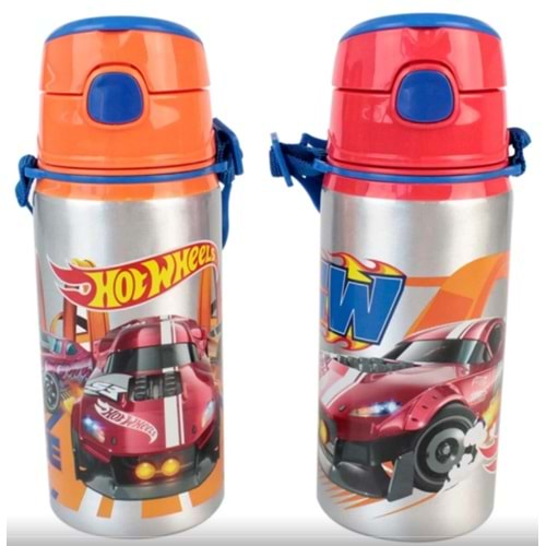 DOLPHİN HOTWHEELS 500 ML ALÜMİNYUM MATARA (SULUK)-HW-ALM-500