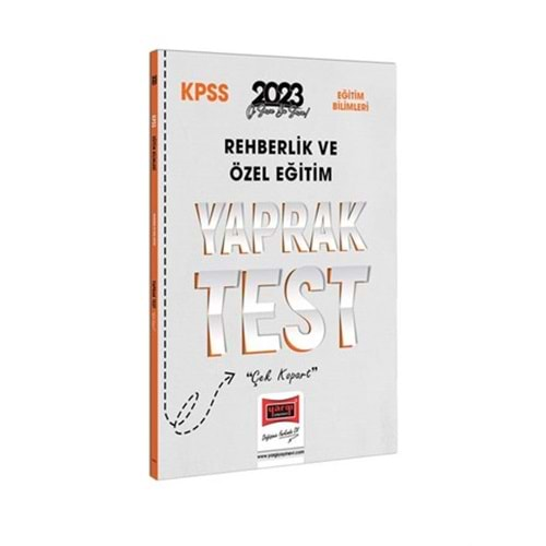 YARGI KPSS EĞİTİM BİLİMLERİ REHBERLİK VE ÖZEL EĞİTİM YAPRAK TEST-2023