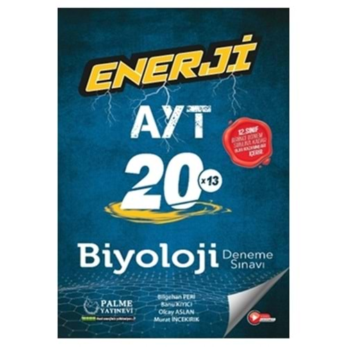 PALME AYT BİYOLOJİ ENERJİ 20X13 DENEME SINAVI ÖZEL BASKI