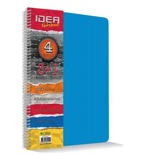 ÇINAR A6 120 YAPRAK 3+1 SEPERATÖRLÜ DEFTER-32021