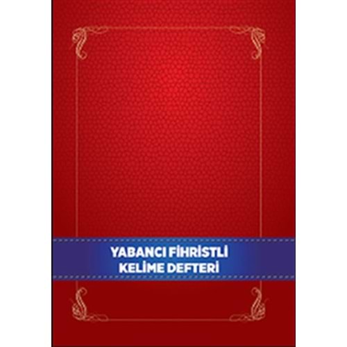 KARATAY YABANCI DİL FİHRİSTLİ KELİME DEFTERİ