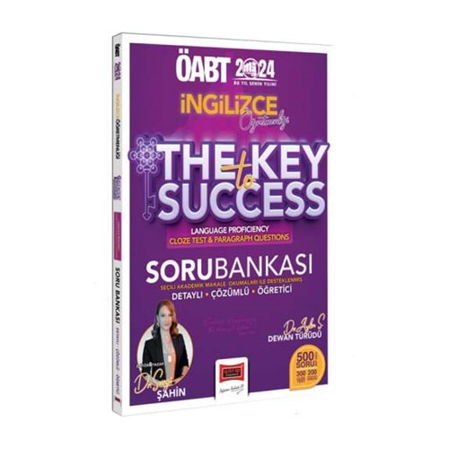 YARGI ÖABT 2024 İNGİLİZCE ÖĞRETMENLİĞİ THE KEY TO SUCCESS CLOZE TEST AND PARAGRAPH QUESTİONS TAMAMI DETAYLI ÇÖZÜMLÜ SORU BANKASI