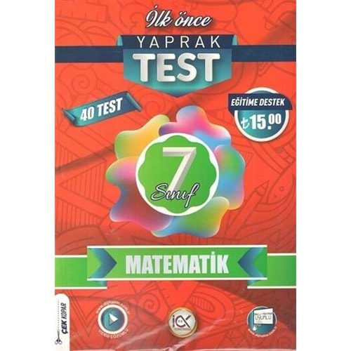 İLK ÖNCE 7.SINIF MATEMATİK YAPRAK TEST-2023