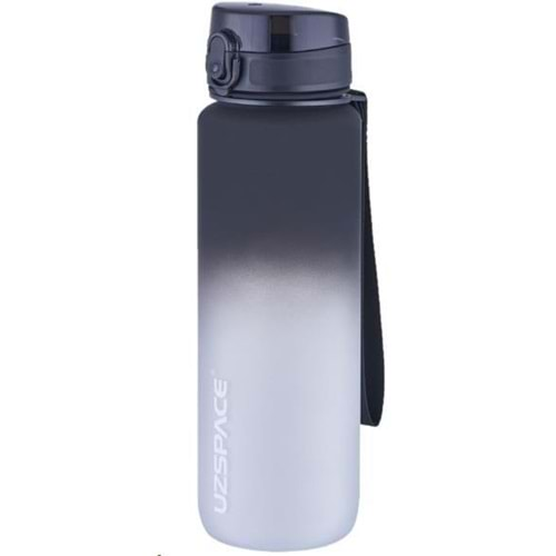 UZSPACE 1000 ML TRITAN MATARA (BLACK-WHİTE)-3038