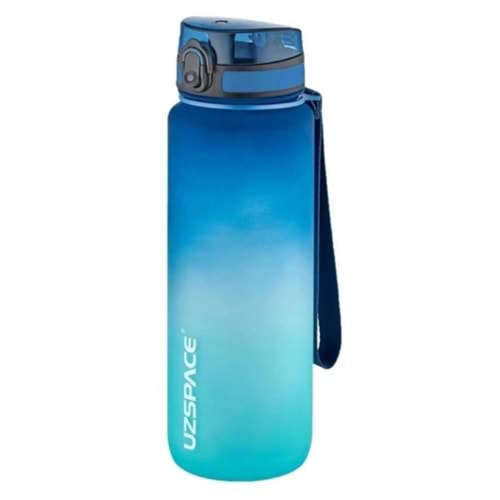 UZSPACE 1000 ML TRITAN MATARA (DARK BLUE-LİGHT BLUE)-3038