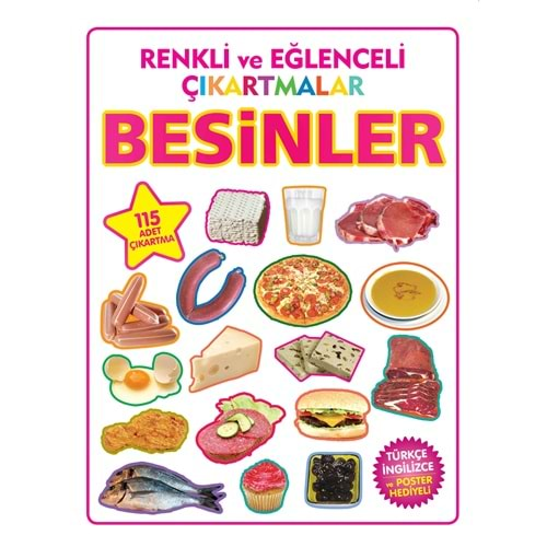 RENKLİ VE EĞLENCELİ ÇIKARTMALAR BESİNLER PARILTI YAYINCILIK