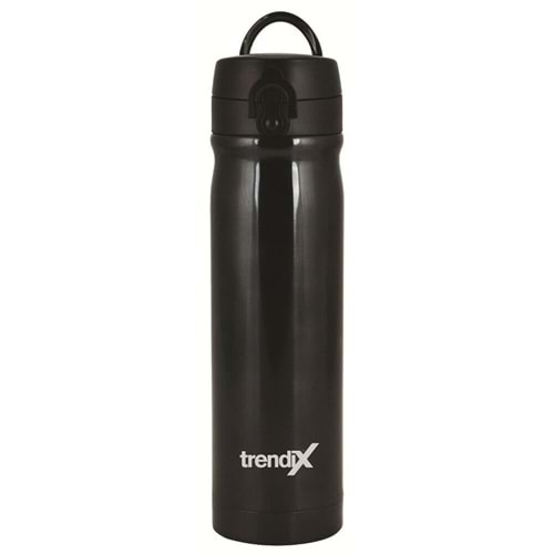 TRENDİX TERMOS ÇELİK İÇLİ 500 ML SİYAH-U5000-SI