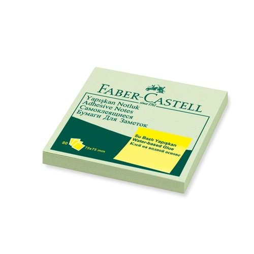 FABER CASTELL YAPİŞKAN NOT KAĞIDI HARMONY YEŞİL 75*75