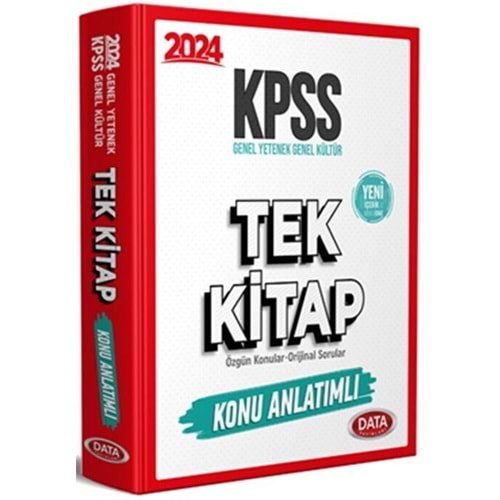 DATA KPSS 2024 GENEL YETENEK-GENEL KÜLTÜR TEK KİTAP KONU ANLATIMLI