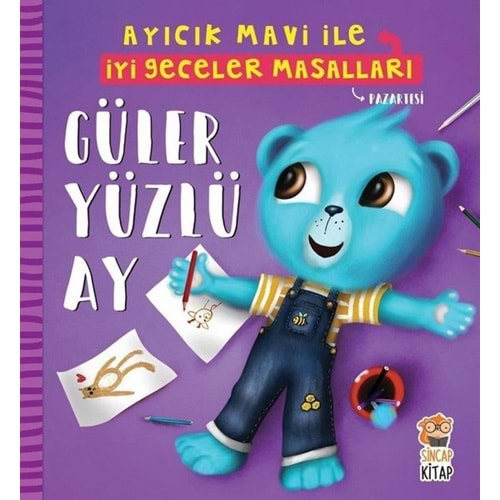 AYICIK MAVİ-İYİ GECELER MASALLARI -GÜLER YÜZLÜ AYI-SİNCAP KİTAP