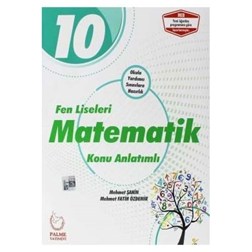 PALME 10.SINIF FEN LİSELERİ İÇİN MATEMATİK KONU KİTABI