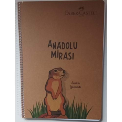 FABER-CASTELL ANADOLU MİRASI PP KAPAK SPİRALLİ A4 80 YAPRAK ÇİZGİLİ DEFTER-5075000483