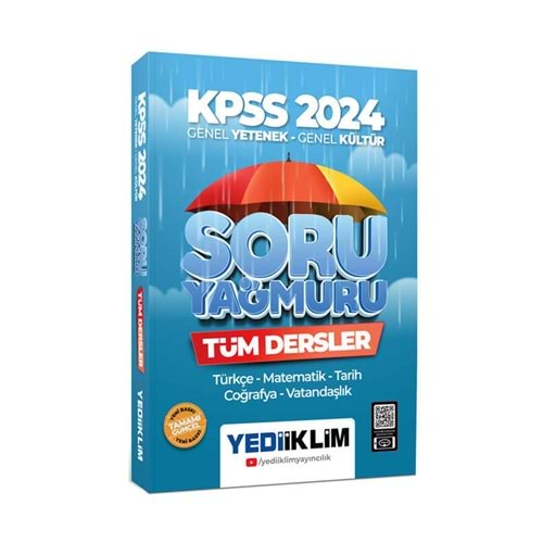 YEDİİKLİM KPSS 2024 GENEL YETENEK-GENEL KÜLTÜR TÜM DERSLER SORU YAĞMURU