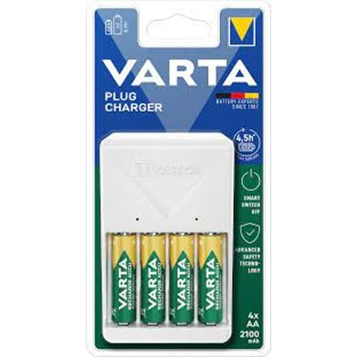 VARTA PLUG CHARGER 4XAA 2100 MAH-4*6706