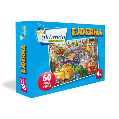 AKLIMDA ZEKA EJDERHA 60 PARÇA PUZZLE