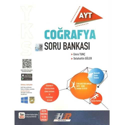 HIZ VE RENK AYT COĞRAFYA SORU BANKASI-2025