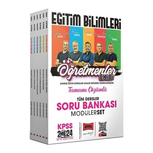 YARGI KPSS 2024 EĞİTİM BİLİMLERİ ÖĞRETMENLER EKİBİ TÜM DERSLER TAMAMI ÇÖZÜMLÜ MODÜLER SORU BANKASI SETİ