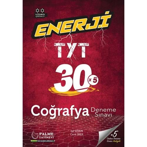 PALME TYT ENERJİ COĞRAFYA 30 DENEME SINAVI