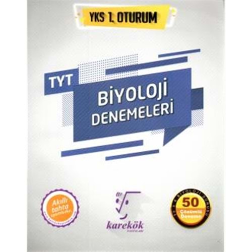 KAREKÖK TYT BİYOLOJİ DENEMELERİ 50 ÇÖZÜMLÜ DENEME